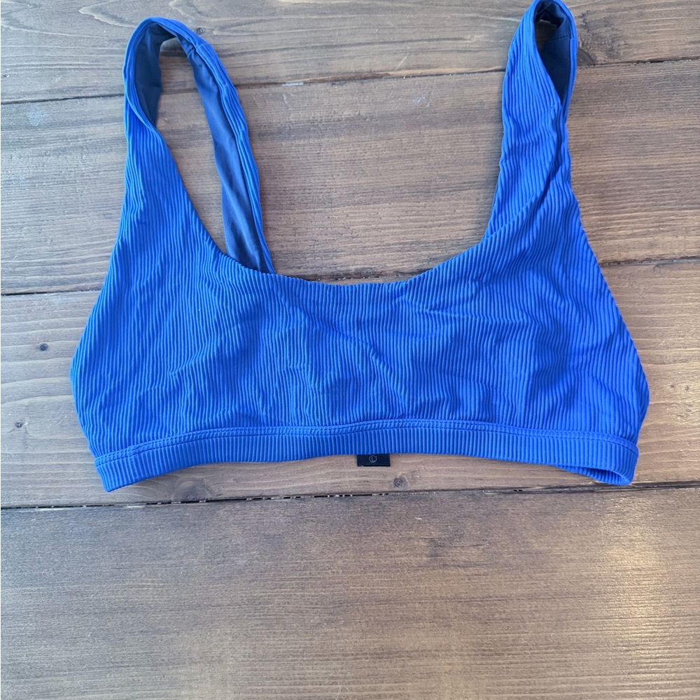 Beach Riot Peyton Bikini Top in Cobalt Blue
